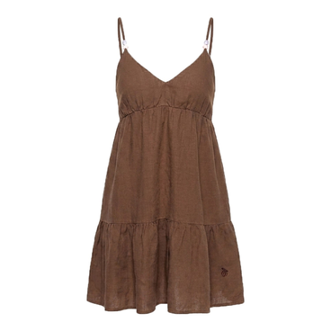 Linen Dress Tobacco