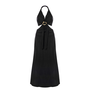 Black Linen Dress