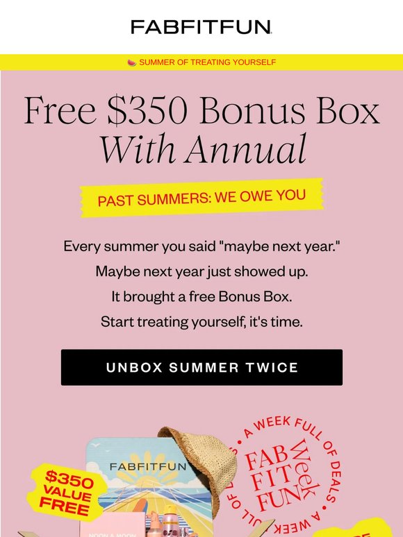 🏖️ ‘Tis the Summer to Treat Yourself