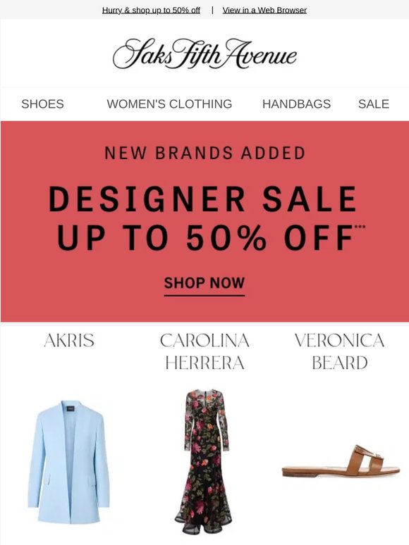 Akris, Carolina Herrera, Veronica Beard & more just joined the sale