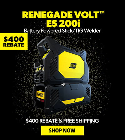ESAB Renegade VOLT ES 200i Cordless Battery Powered Stick/TIG Welder (0447800880)