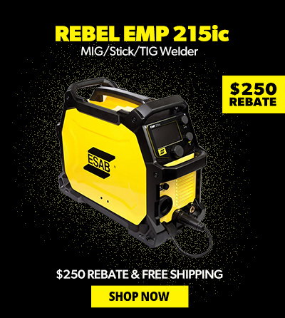 ESAB Rebel EMP 215ic MIG/Stick/TIG Welder (0558102240)