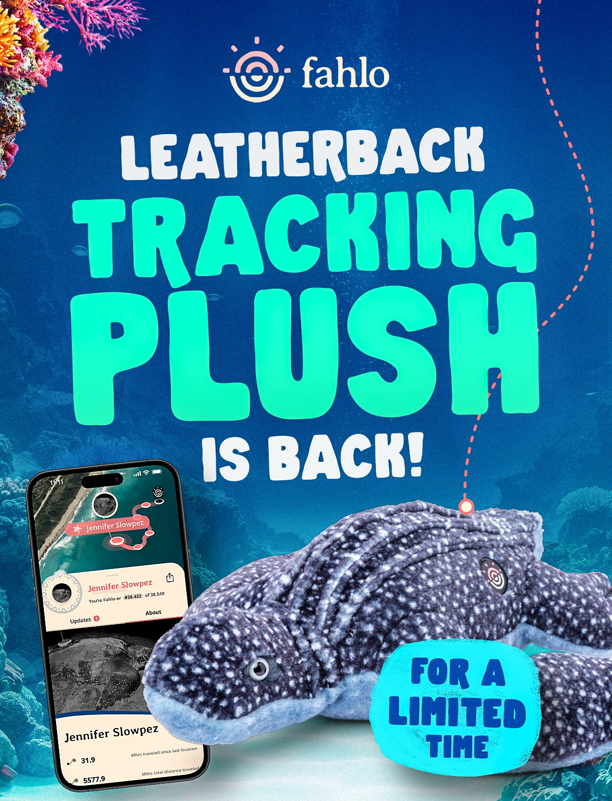We've got new leatherbacks to track! Grab a plush and meet them today!