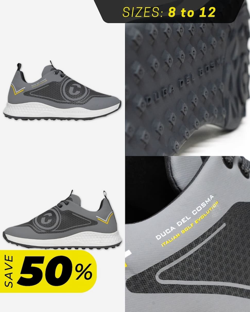 Duca Del Cosma Mens Tomtom Water Repellent Lightweight Golf Shoes