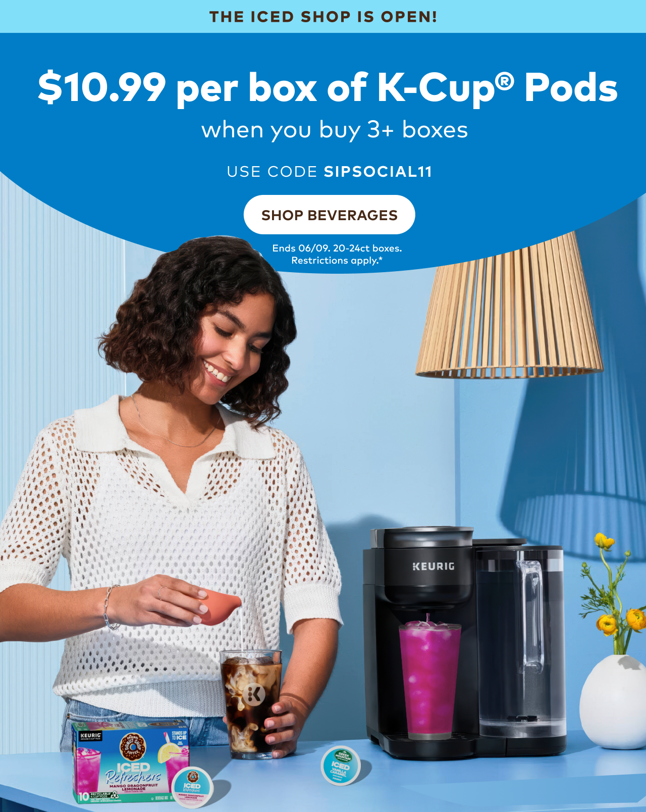$10.99 per box when you buy 3+ boxes with code SIPSOCIAL11