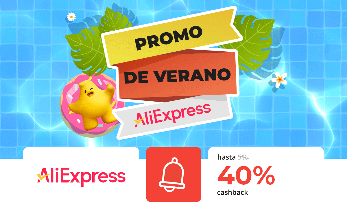 hasta 40% de supercashback AliExpress