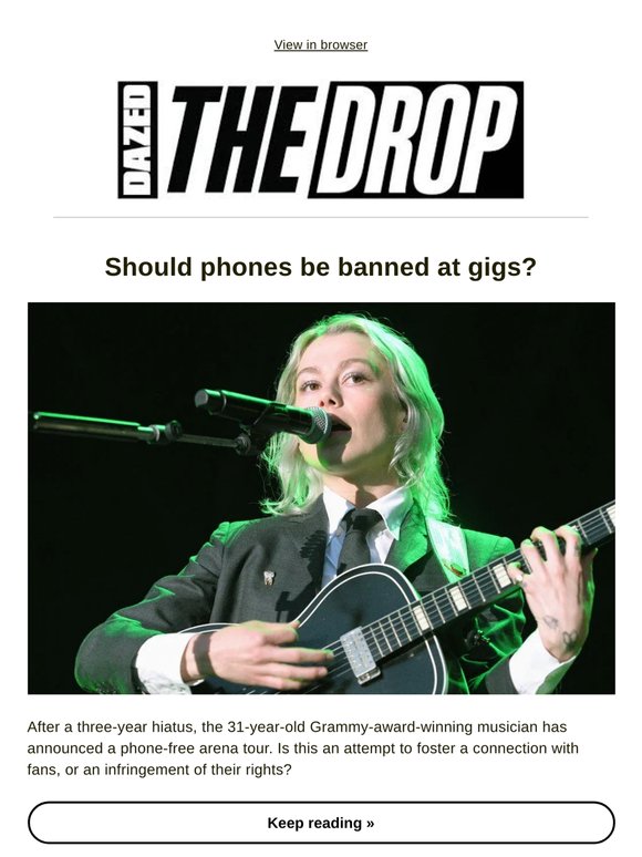 Should phones be banned at gigs?