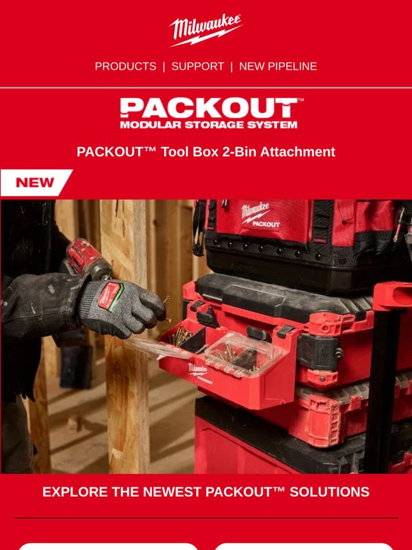 NEW! PACKOUT™ Tool Box 2-Bin Attachment