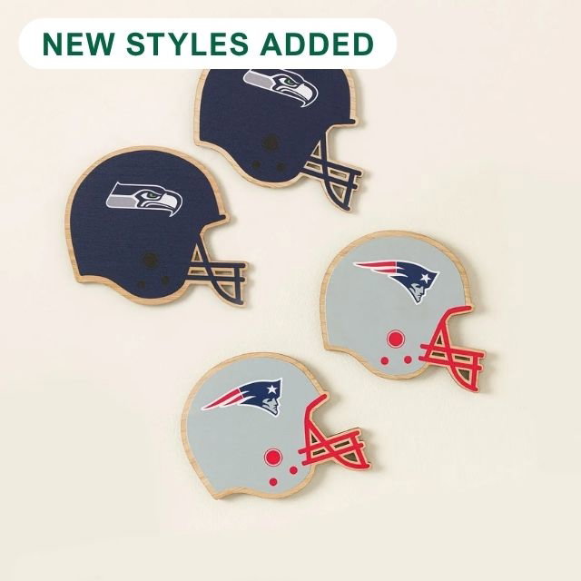 NFL Game Day Helmet Coaster Set