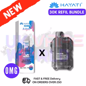 Blue Razz GB Hayati 30K Puff Zero Nicotine Vape Kit