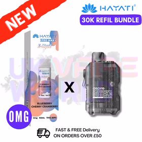 Blueberry Cherry Cranberry Hayati 30K Puff Zero Nicotine Vape Kit