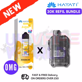 Banana ICE Hayati 30K Puff Zero Nicotine Vape Kit