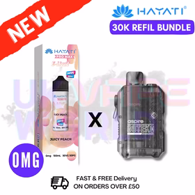 Juicy Peach Hayati 30K Puff Zero Nicotine Vape Kit