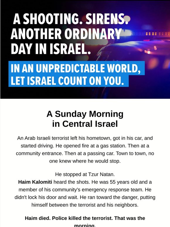 A terrorist on the roads. Then Iranian missiles. One ordinary Sunday in Israel.