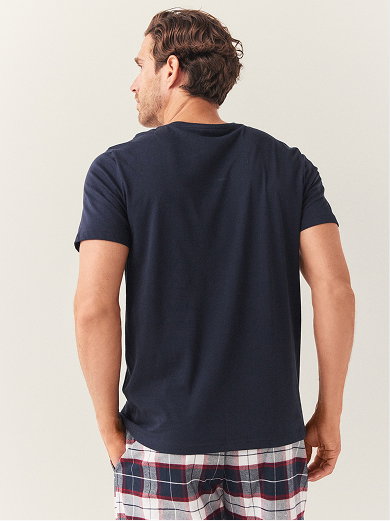 navy men's pj top