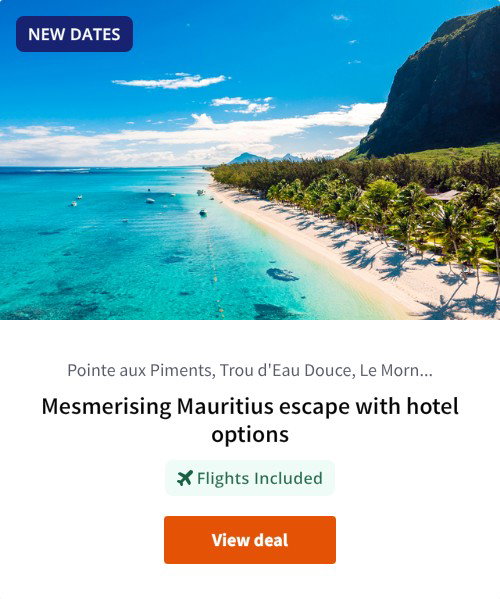 Mesmerising Mauritius escape with hotel options