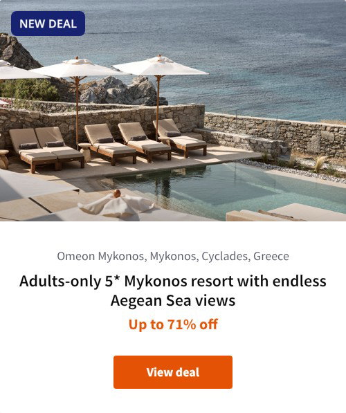 Adults-only 5* Mykonos resort with endless Aegean Sea views