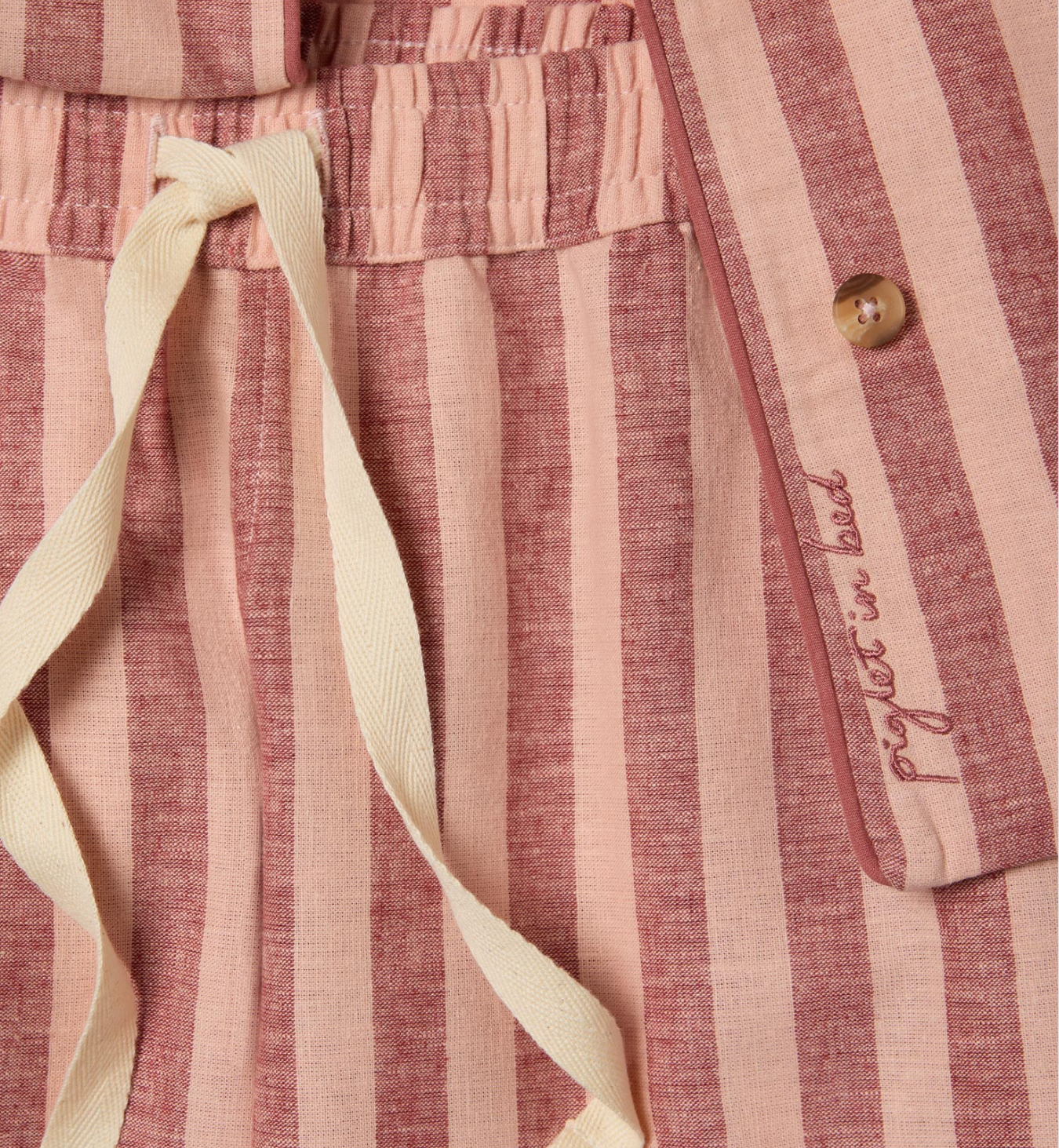 Rhubarb & Rose Pembroke Stripe Linen Blend Trouser Set
