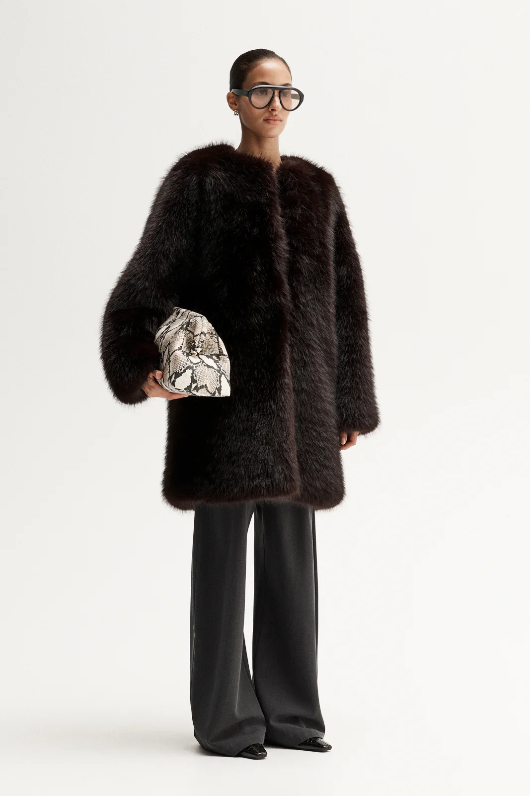 IRENA FAUX FUR COAT
