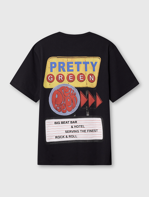 Black big beat hotel t-shirt
