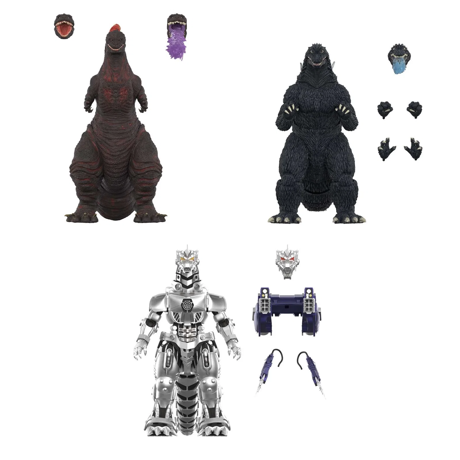 Image of Toho ULTIMATES! Wave 6 - Godzilla (Shin), Godzilla Millennium & Kiryu Mechagodzilla