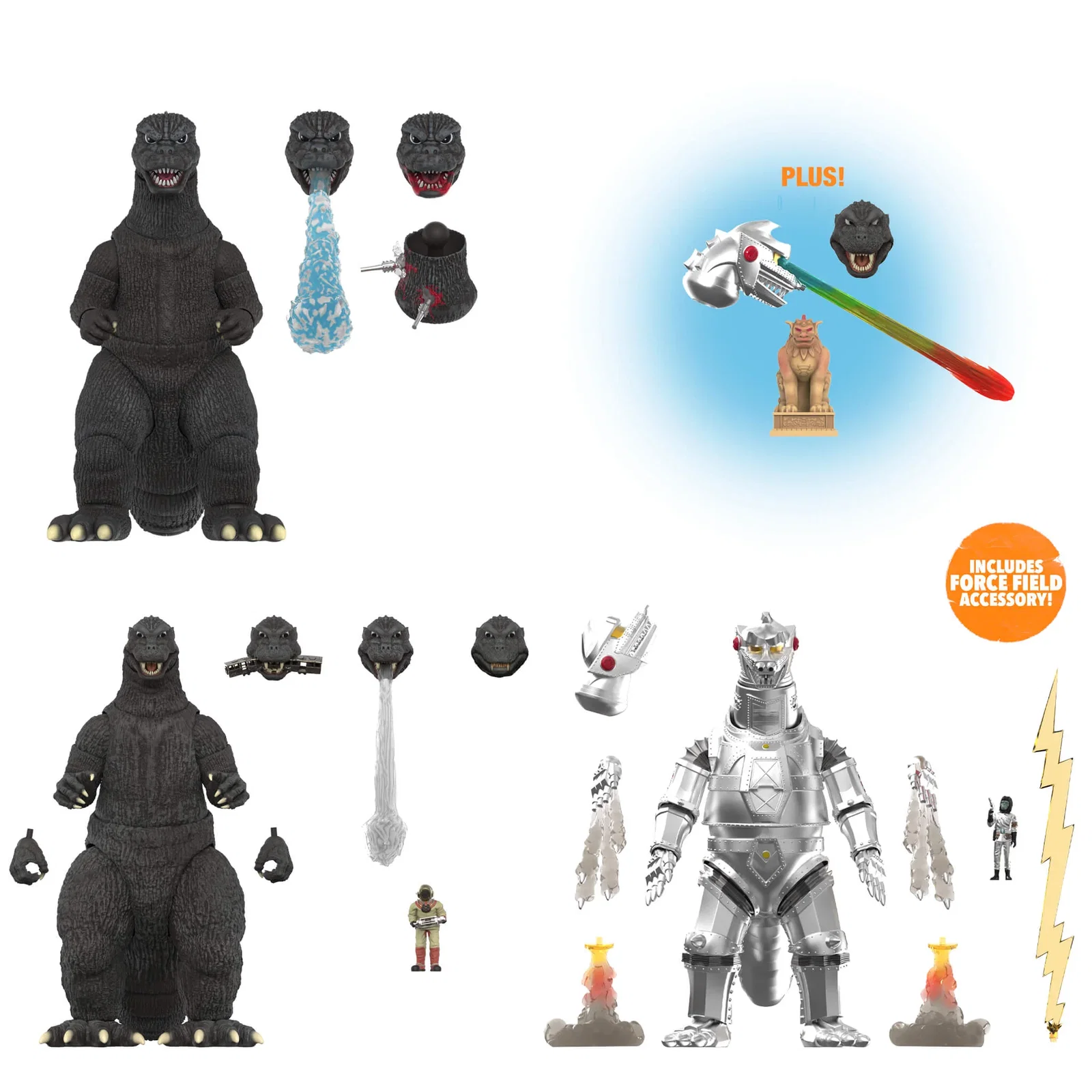 Image of Toho ULTIMATES! Wave 07 - Godzilla 74, Mechagodzilla 74, Godzilla 54 and Super Pack