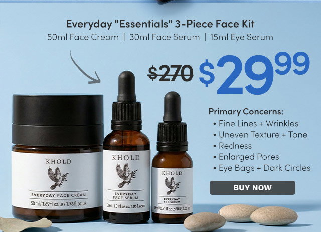 Khold Skincare | Everyday "Essentials" 3-Piece Face Kit