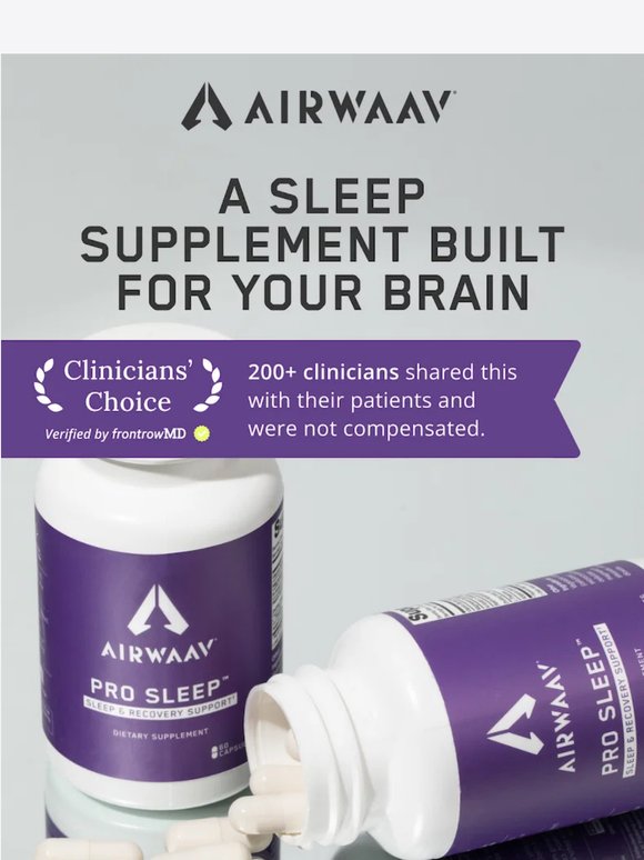 A Sleep Formula Clinicians Trust.