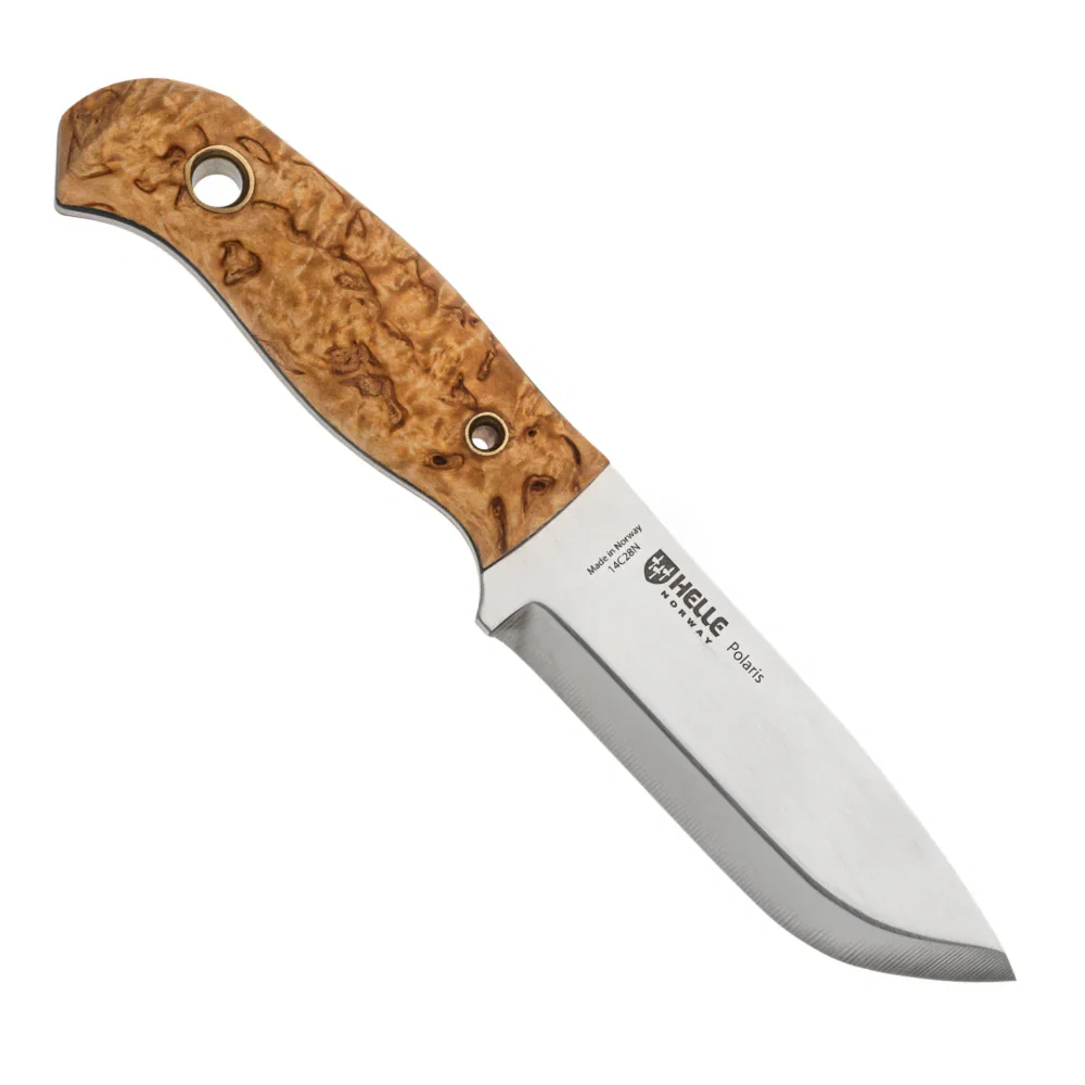 Image of Helle Polaris Compact Outdoor Knife with Leather Sheath