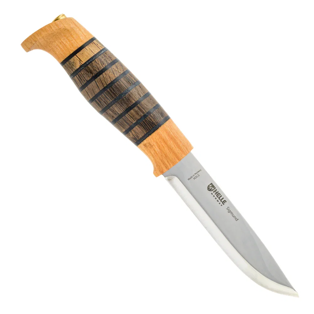 Image of Helle Sigmund Outdoor Knife with Leather Sheath