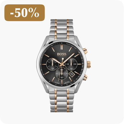 Montre homme boss bracelet acier