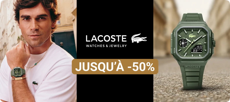 Lacoste  Jusqu’à -50%
