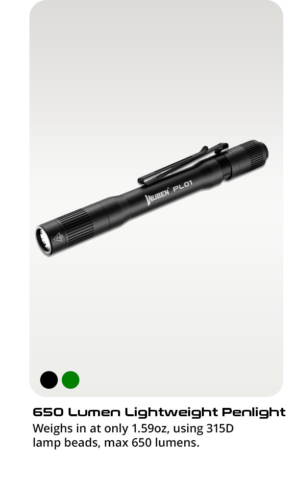Wuben PL01 650 Lumen Lightweight Penlight