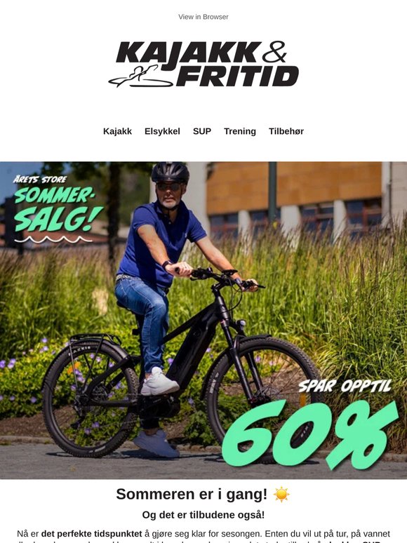 Årets store sommersalg! Spar opptil 60% ☀️⚡