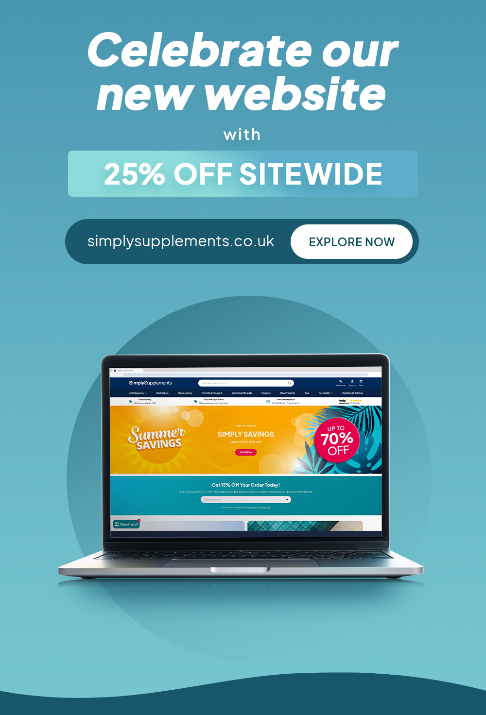 Celebrate our new website with 25% off sitewide