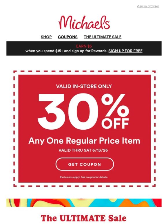 🔥 Score SIZZLING savings: Up to 60% off 1,000s of items at The Ultimate Sale!