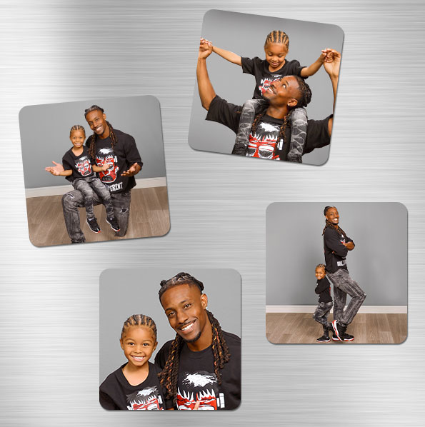 father and son photos on magnets