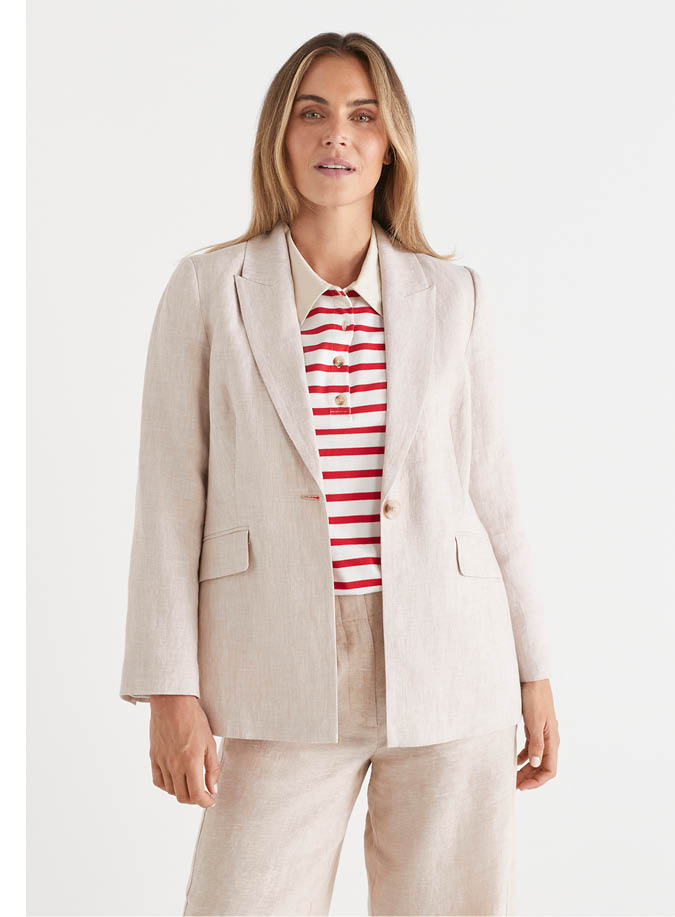 Classic Linen Blazer