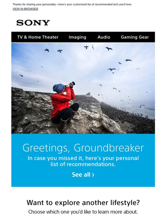 Your Personalized Tech Suggestions: Built for Groundbreakers