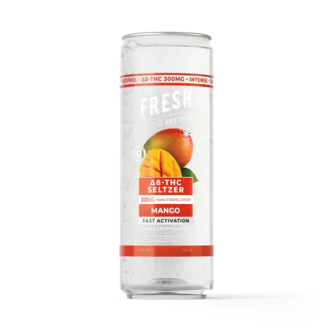 Image of 300mg Mango THC Seltzer - D8 Nano - Fresh