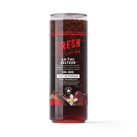 Image of 100mg Dr.Red THC Seltzer - D9 Nano - Fresh