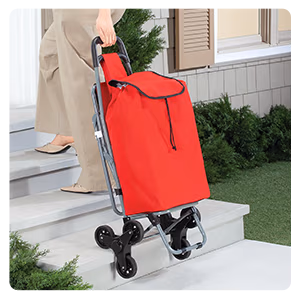 Tri Wheel Shopping Cart with Foldable Seat