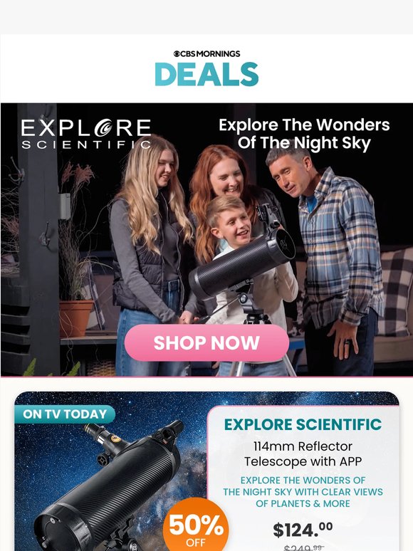 Shop Today's On-Air Lineup! 🔭