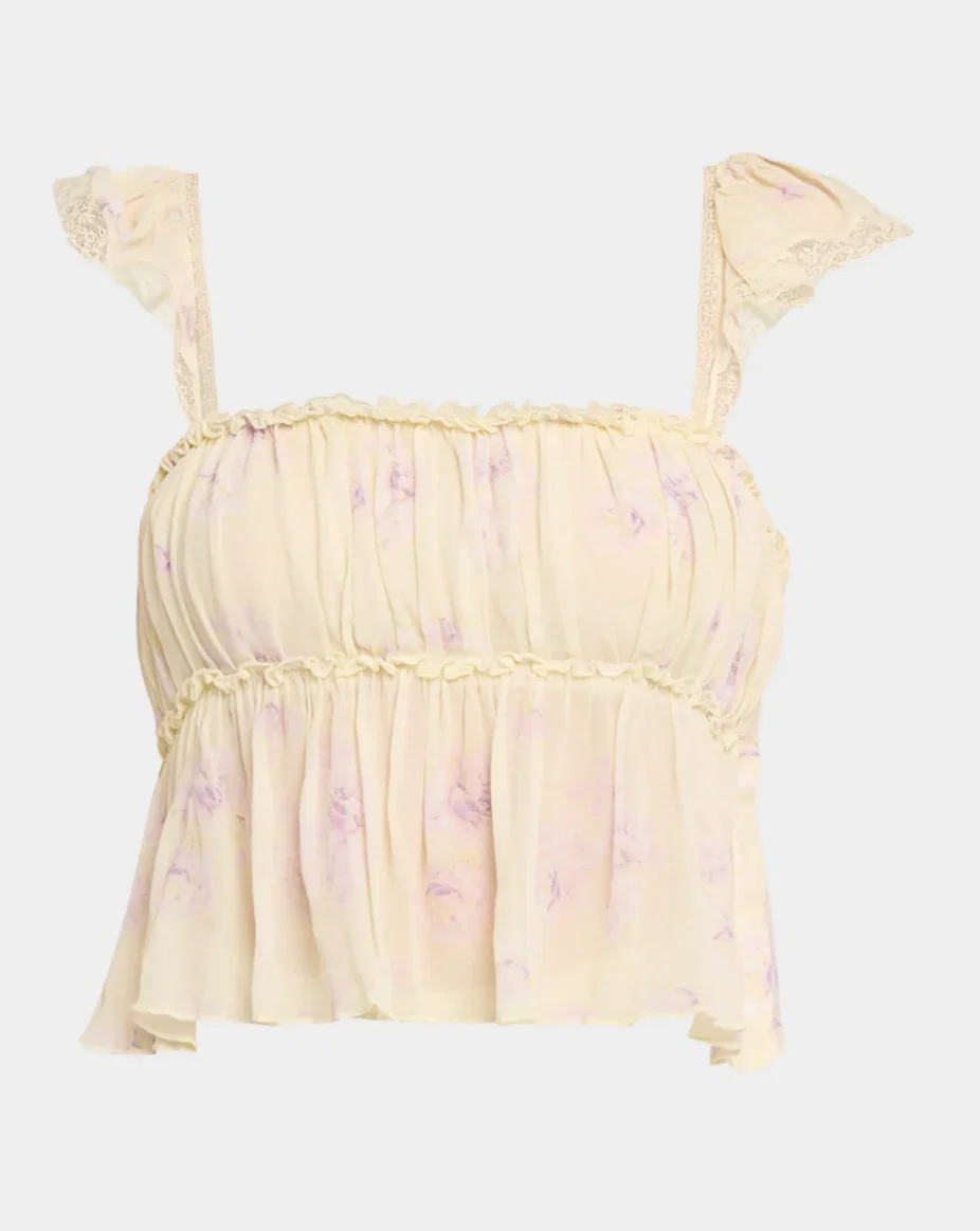 Image of  Siena Floral Top - Sweet Jasmine