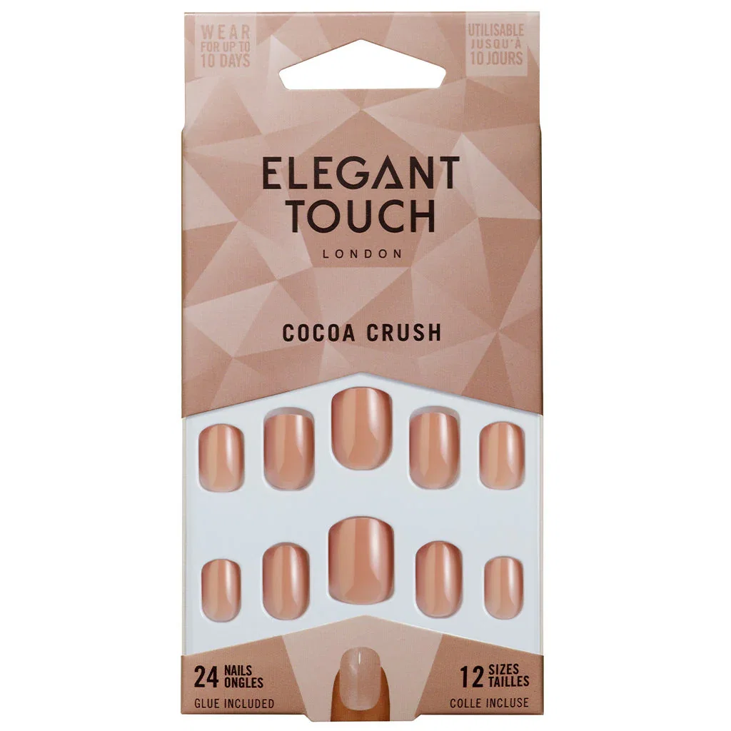 Image of Elegant Touch False Nails Squoval Short Length - Cocoa Crush