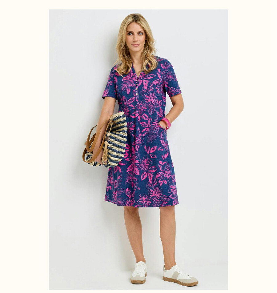 Cotton Jersey Print Dress