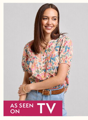 Pure Cotton Floral Print Top