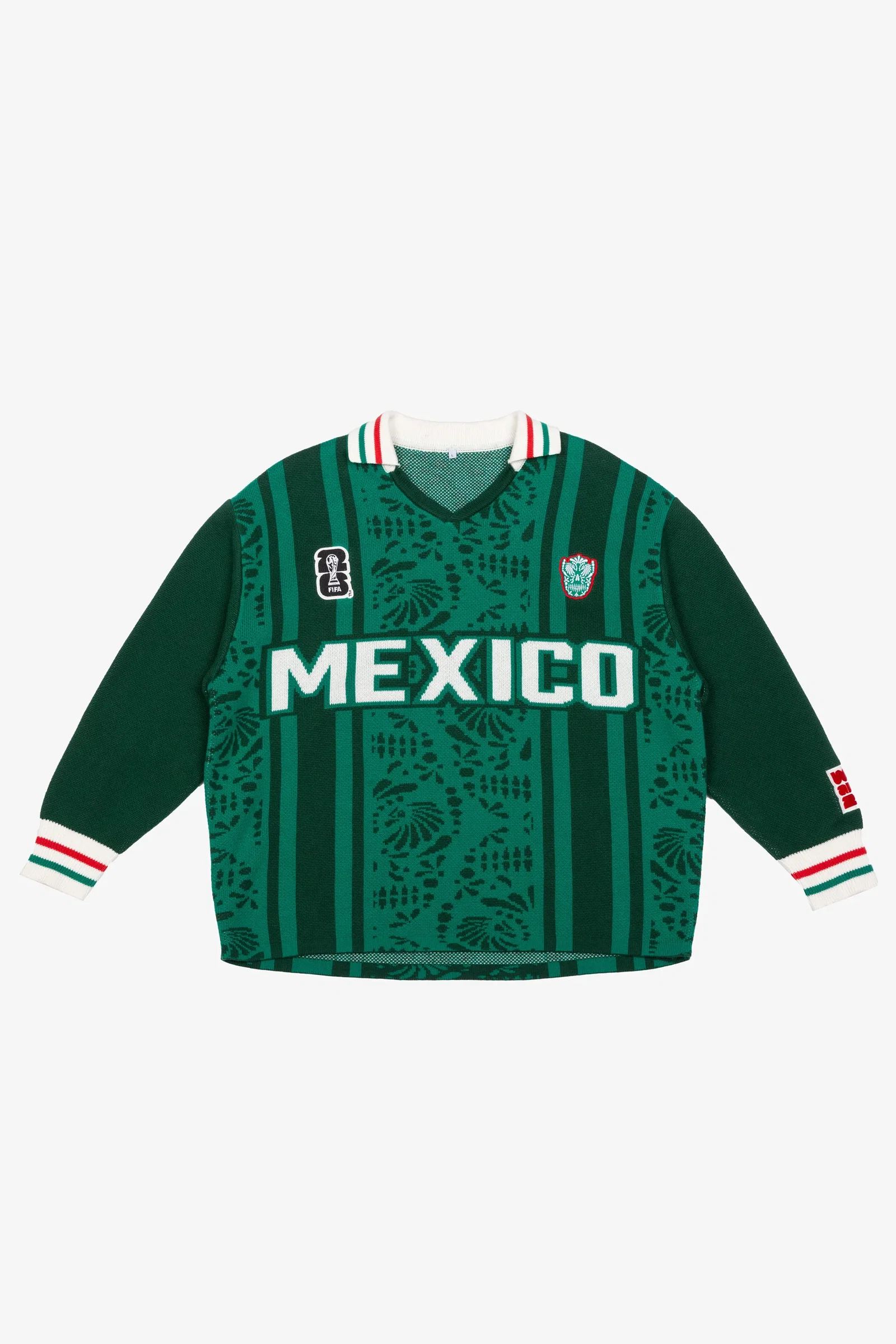 Image of FIFA World Cup 2026™ Mexico Knit Long Sleeve Jersey - Green