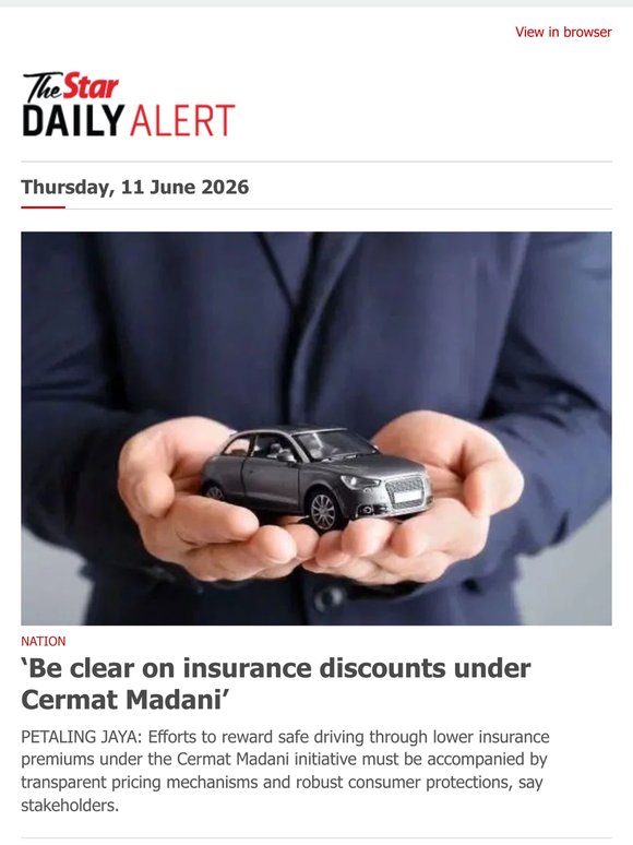 ‘Be clear on insurance discounts under Cermat Madani’