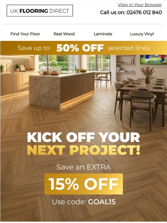 Score Big on Savings with 15% off